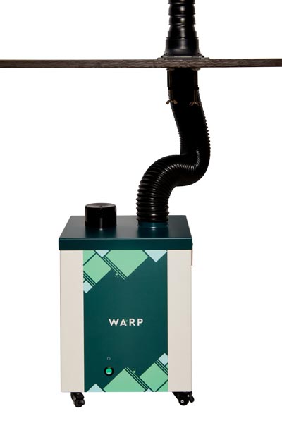 Комплект дымоуловителя ВАРП ВП30 с двумя антистатическими дымопремниками 75мм с креплением к столу