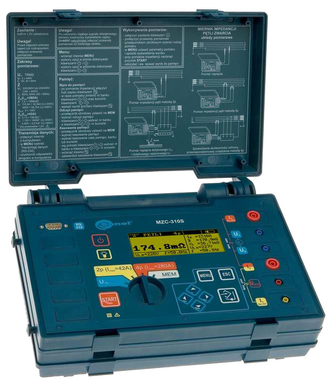 Измеритель параметров электробезопасности мощных электроустановок SONEL MZC-310S