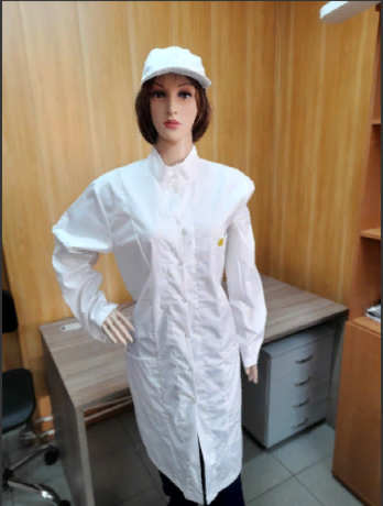Антистатический женский халат Universal EZ-М-156-L воротник стойка