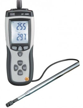 Термоанемометр для измерения скорости ветра и температуры CEM DT-8880